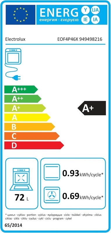 Electrolux EOF4P46X (pyrolyse)